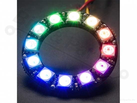 LED Ring 12x WS2812 RGB 5050 RGB LEDs with drivers (12bits)